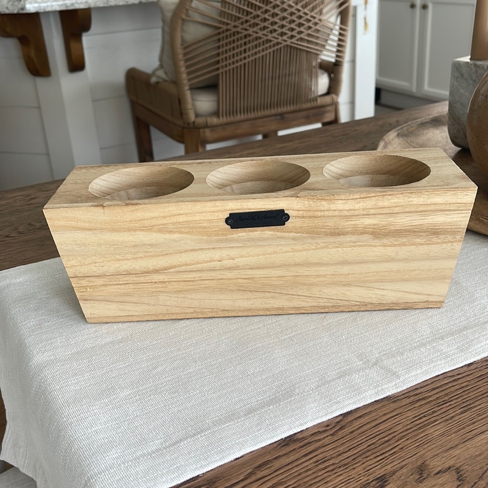 ***Discontinued***Hearth & Hand Wooden Pencil Holder ~